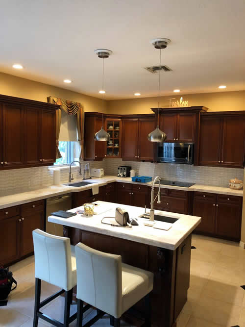 Installed Kitchen Lighting